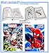 Marvel Superheroes Avengers, Spiderman Ultimate Fun Arts Crafts Coloring and Activity Sticker Books Gift Set, Perforated Paper - Healthy Educational Play, for Kids Girls Boys Toddlers