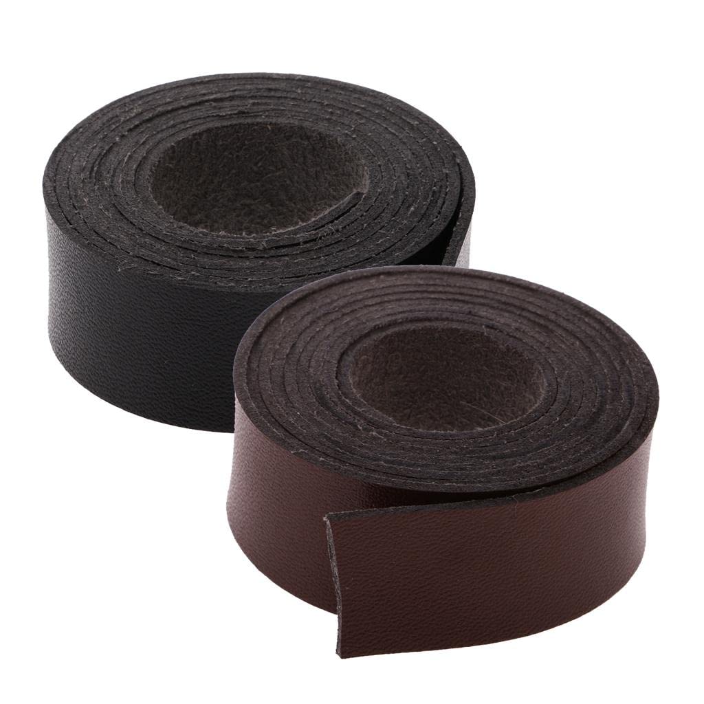 FABLOFT 2 Pieces Leather Strap Strips DIY Belt Crafts Embellishments Decoration 2MCrafts|Leathercrafts|Leathercraft Tools|Other Leather Tools
