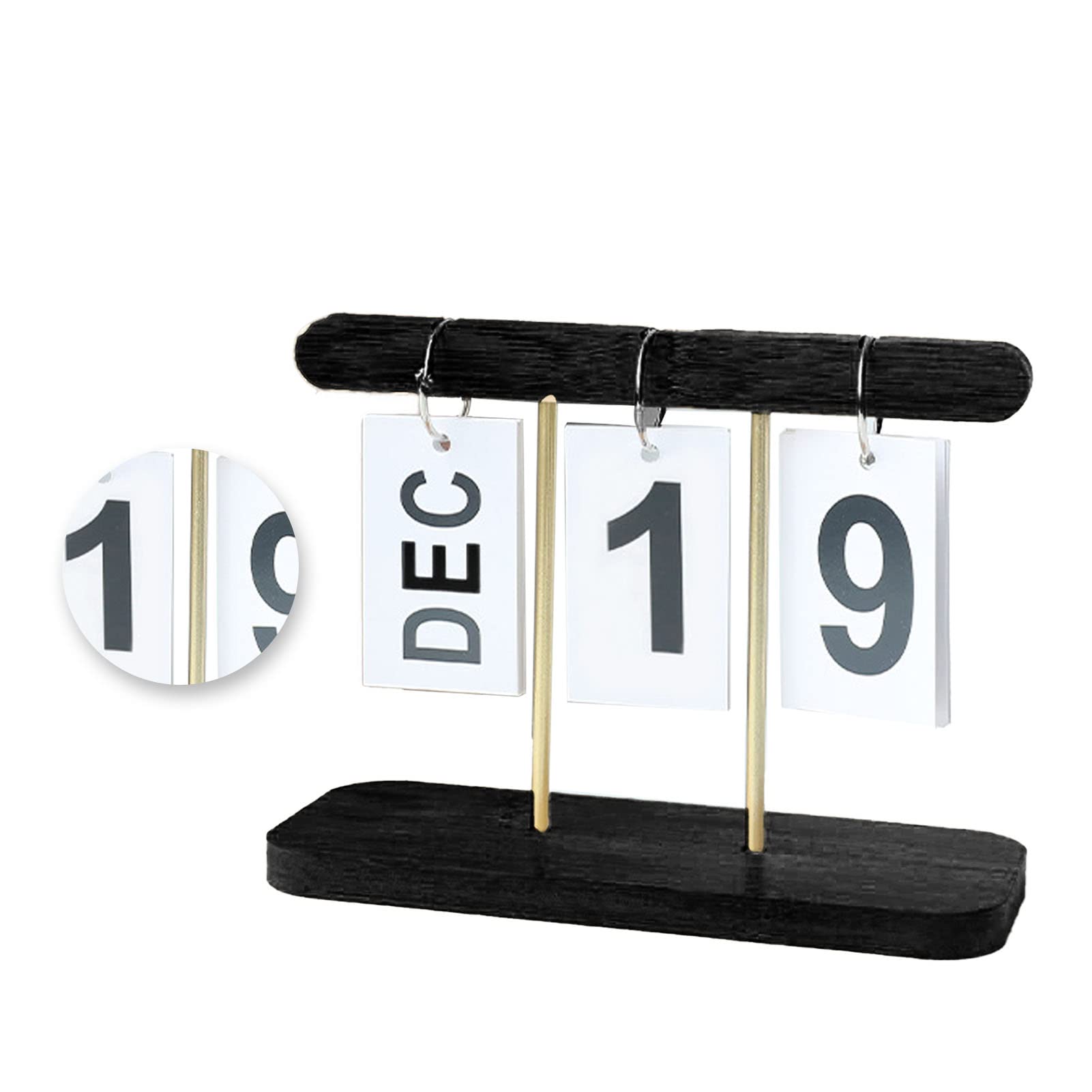 Amazon.com: JUOPZKENN Perpetual Flip Calendar Wooden Standing Desk