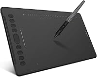 Vista 11 de HUION Inspiroy H1060P - Tableta de dibujo gráfico con sensibilidad a la presión 8192, lápiz capacitivo sin batería y 12 teclas de acceso rápido