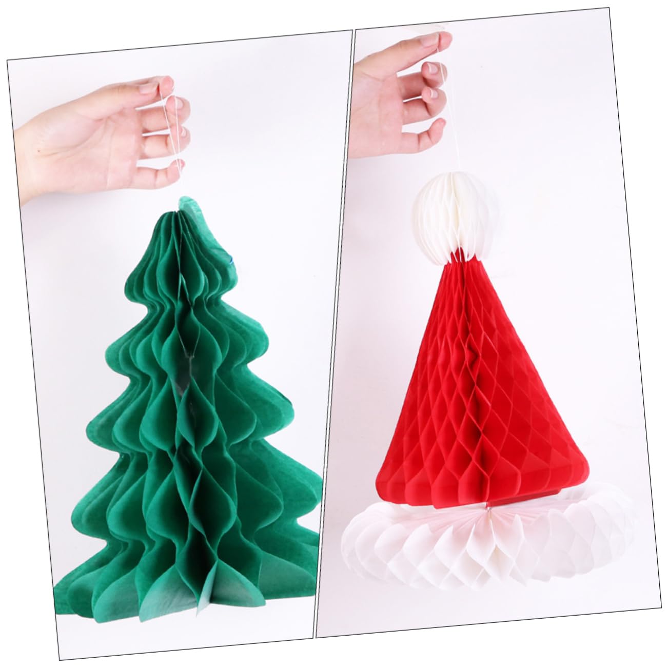 2 Set Decorazioni Natalizie Cappelli Natale E Addobbi per Pendenti per Feste Natalizie Decorazioni Appese per Casa Bar E Club 6 * 2
