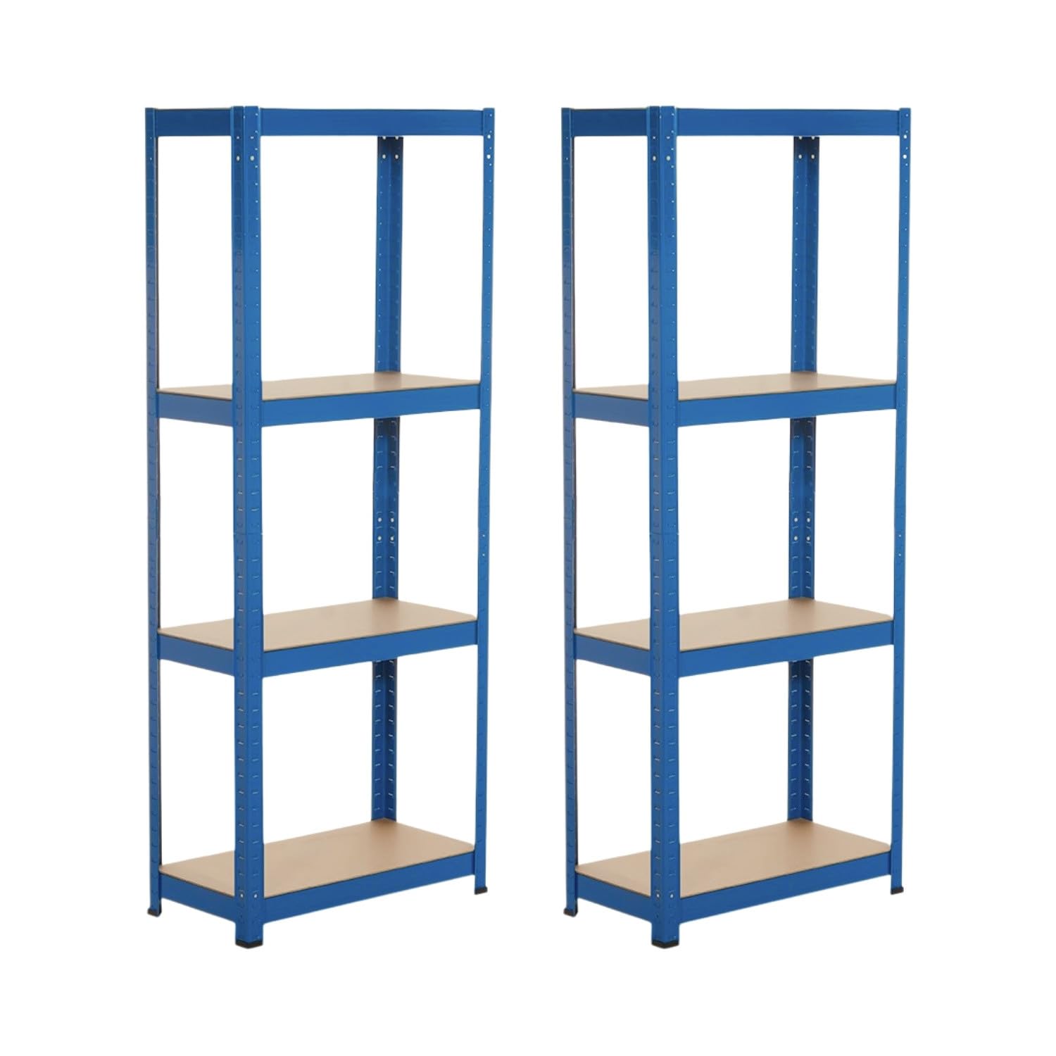 THINIA HOME Pack 2 Estanterías Metálicas con 4 Baldas Ajustables 148x60x30cm 240Kg