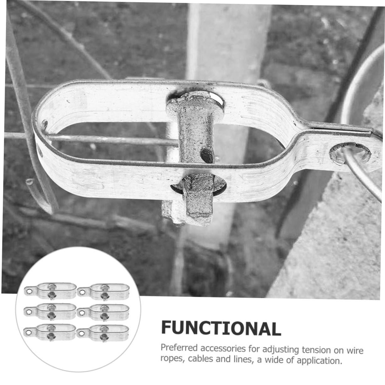 Cabilock 5 Set Tenditore Per Cavi Per Serra Filo All'aperto Dovere Tensione Cavo Cricchetto Recinzione Tenditore A Fune D'acciaio Tenditore Per Fune Acciaio A3 2 Pezzi * 5