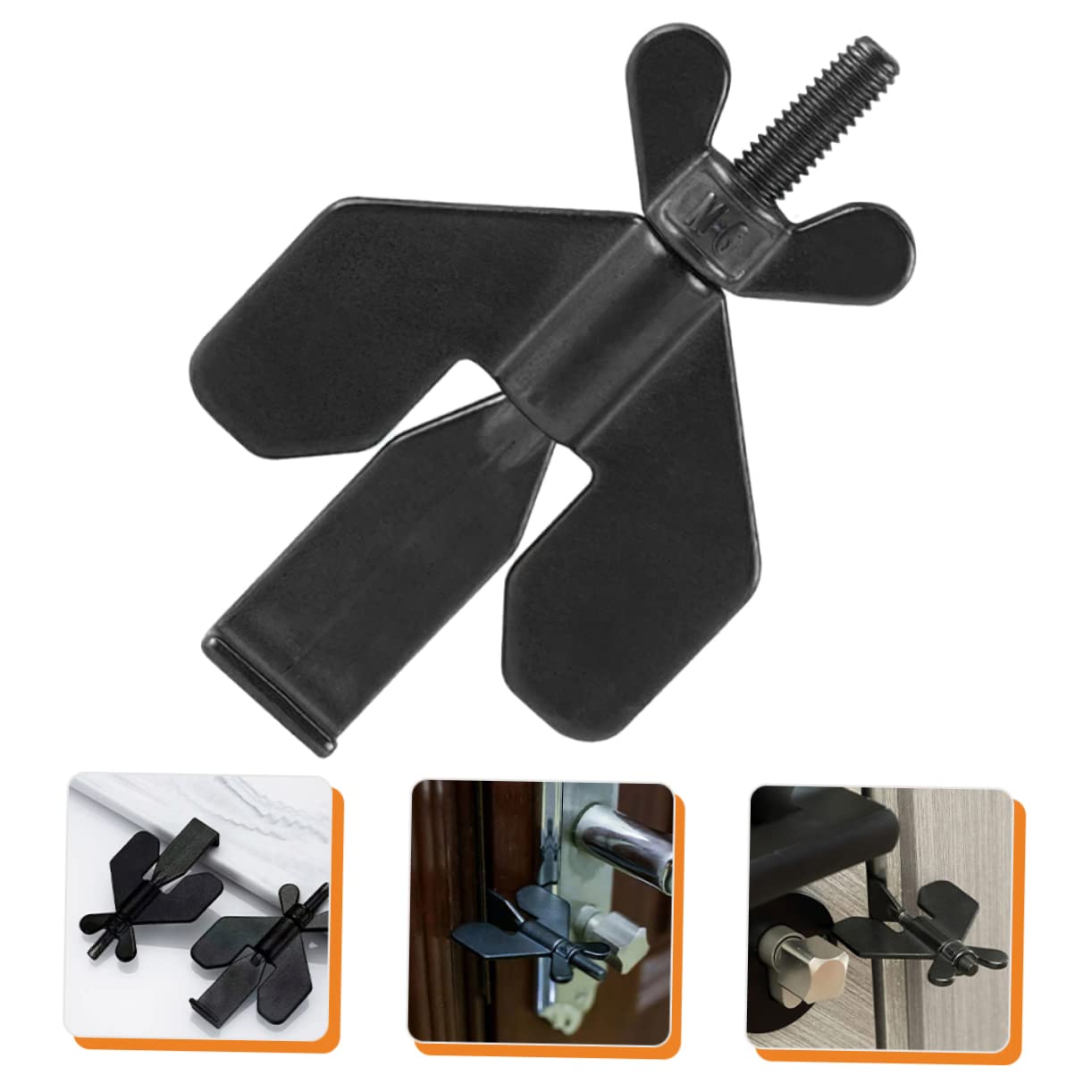 Artibetter 3pièces Verrou De Porte Portable Inoxydable Bloqueur De Sécurité Pratique Pour Maison Et Voyage Résistant Et Léger Pour Portes Intérieures Et Hôtels
