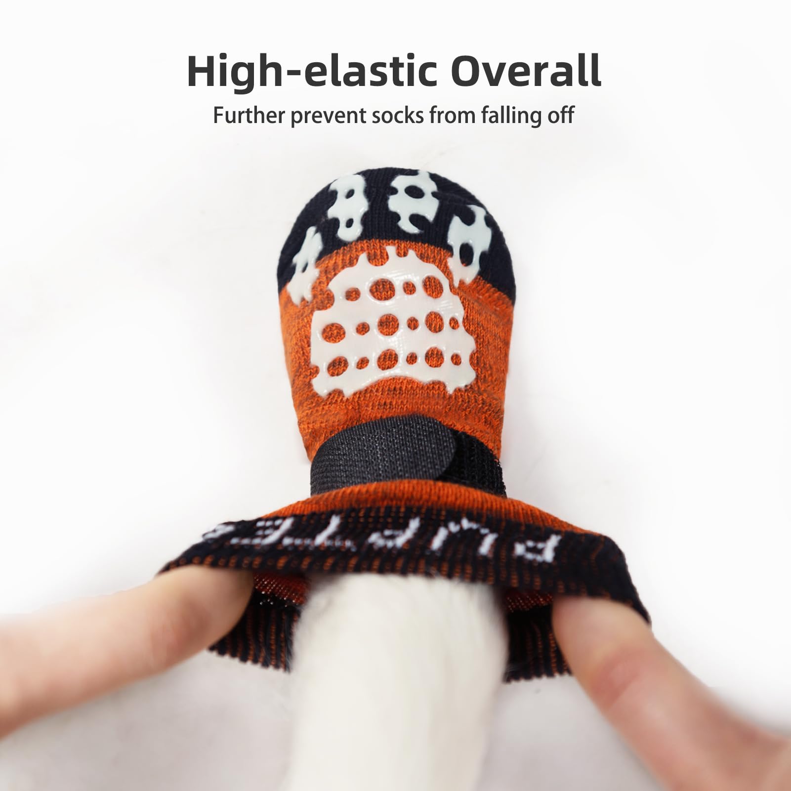 PUPTECK 2 works Anti-Slip Dog Socks Paws Stop Licking, Walking Boots for Injured Paws Hot Weather/Winter - Image 4