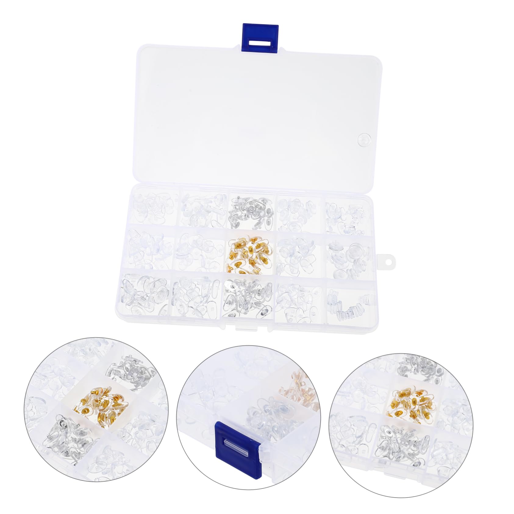 FRCOLOR 600 Paia Di Naselli Per Occhiali in Pvc Leggero Set Di Naselli Di Ricambio