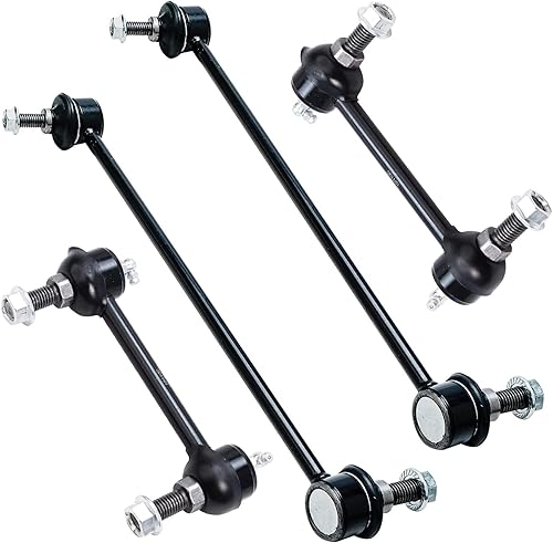 Miniatura 49 de Detroit Axle - 4 barras estabilizadoras para Jeep Grand Cherokee Commander 2005-2010 2006 2007 2008 2009 de repuesto delantero y trasero