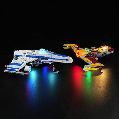 Kit de iluminación LED para Lego Star Wars Ahsoka New Republic E-Wing vs. Shin Hati Starfighter 75364, luz LED compatible con modelos de bloques de