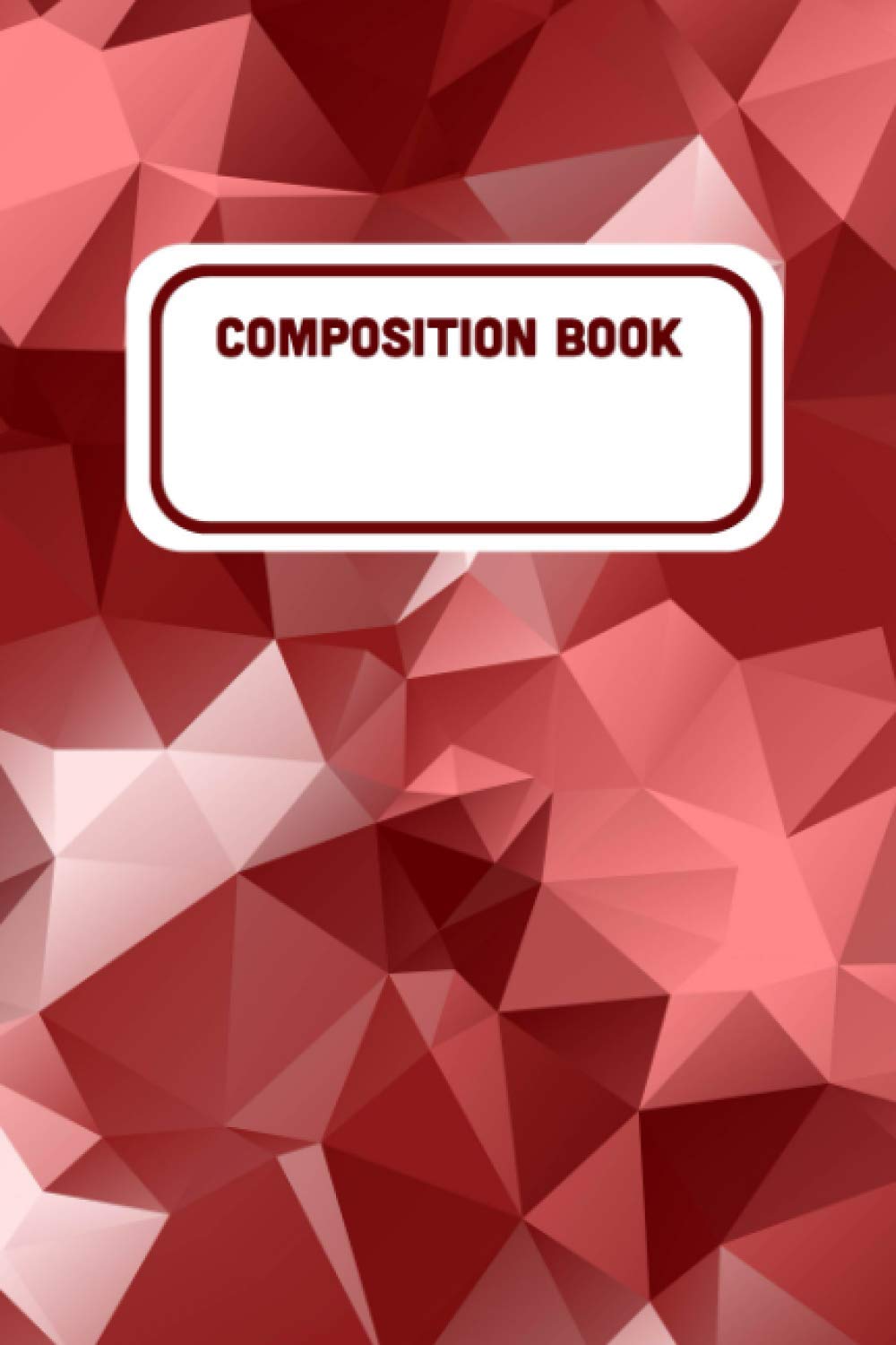 Abstract Red Camo Composition Book | 100 Pages | College Ruled | 6x9