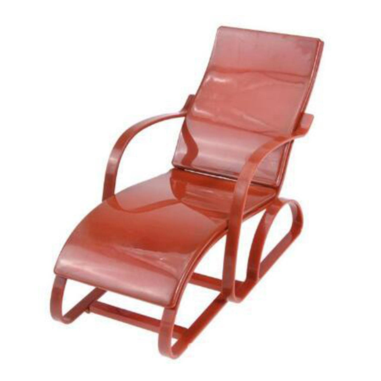 KiBcsLic Miniature Chair for 1:6 Scale Dollhouses, Brown