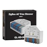 GLEDOPTO ZigBee 3&period;0 Triac AC Dimmer Switch Mini LED Dimmable Switch 400W Max Push Button Smart App Voice Control Work with H&sol;ue Alexa Conbee II Homey Zigbee2mqtt Home Assistant &lpar;Hub Required&rpar;