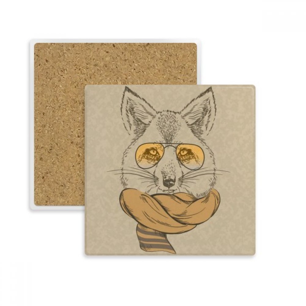 Boissons multicolor écharpe animal dessous de verre pour table
