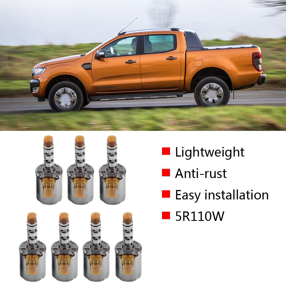 7 sztuk 5R110W zawór elektromagnetyczny automatycznej skrzyni biegów samochodu dla F0rd 2003-2015 Auto Trans elektromagnetyczny sterujący wymiana części zamiennych
