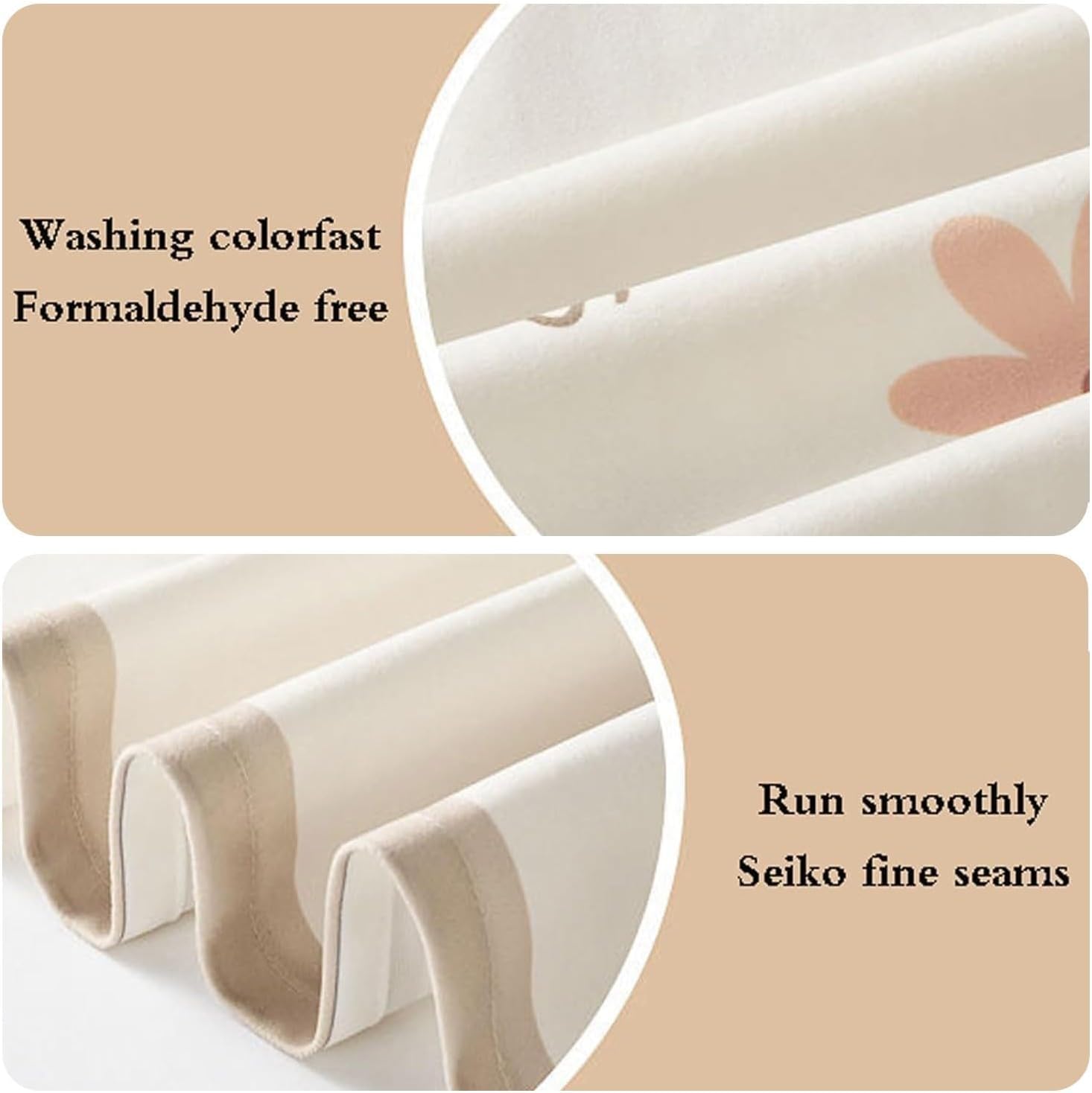 Floor-Standing Solid Wood Rotating Coat Rack，Multi-Function Blackout Short Curtains for Small Windows - Kitchen Privacy Drapes & Sunshade for Cabinets, Bookcases & Shelves, 50x140cm (L x H)