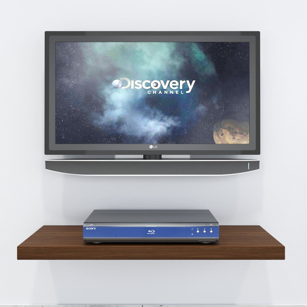 Support TV décodeur Eryx pour en finir avec les câbles apparents