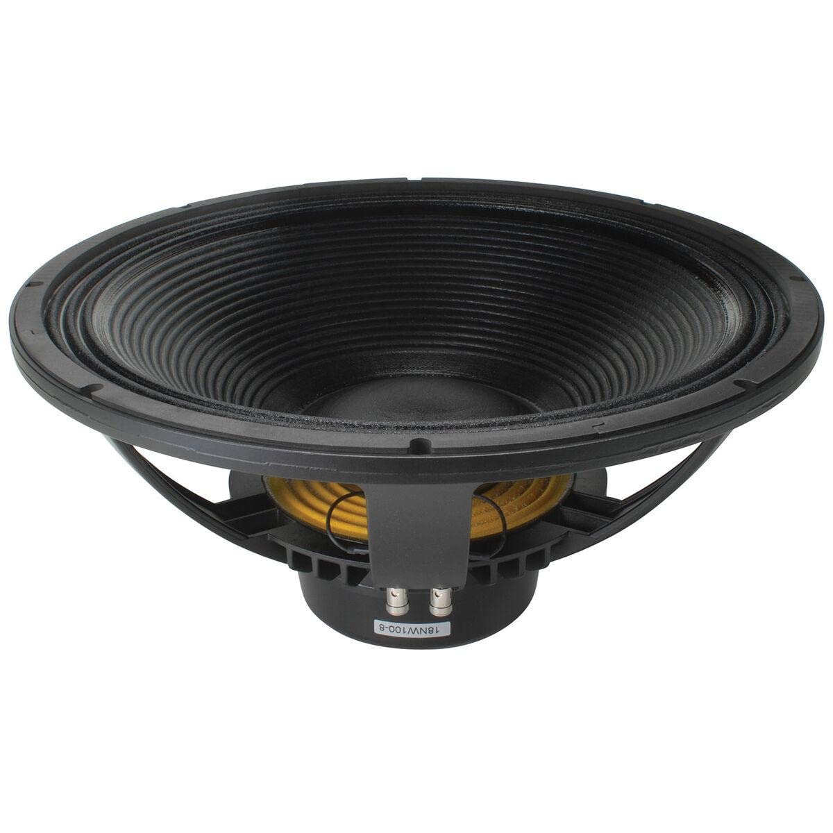B AND C 18NW100 Studio Subwoofer, Black, 10.00 x 5.00 x 18.00