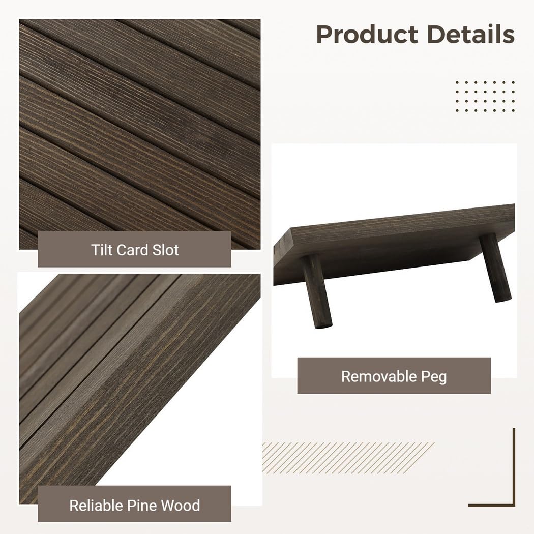 Présentoir portable en bois pour boucles d'oreilles avec 200 cartes de boucles d'oreilles, pinces détachables et porte-cartes de visite