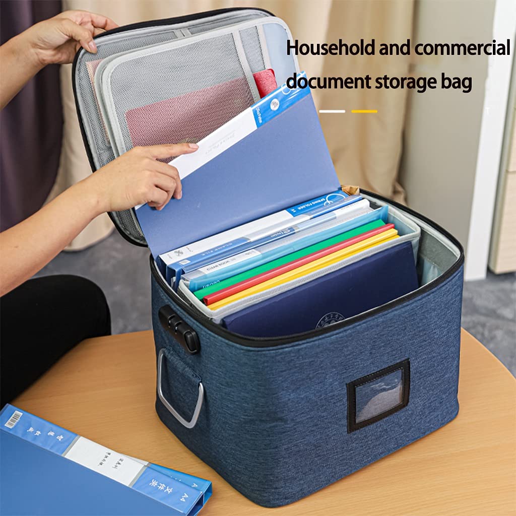 Busta per documenti, Portadocumenti con cerniera, borse for organizer for file Borsa for documenti impermeabile blocco codice di sicurezza