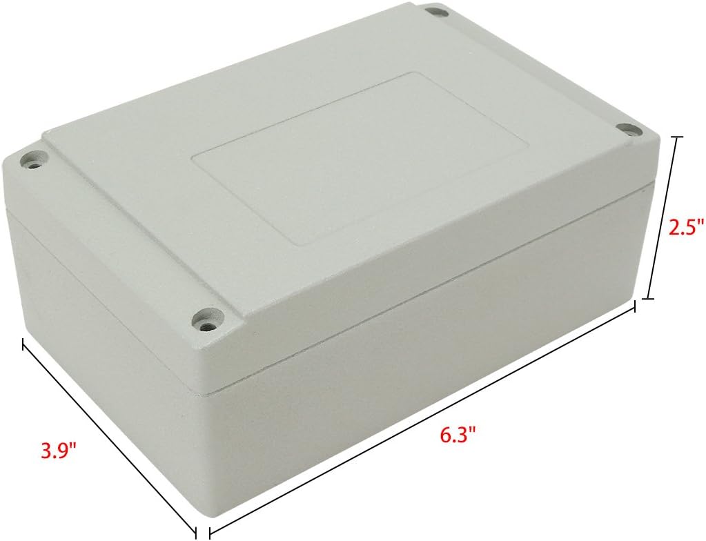 6.3"x3.9"x2.5"(160mmx100mmx65mm) Aluminum Transmission Junction Box Universal Electric Project Enclosure