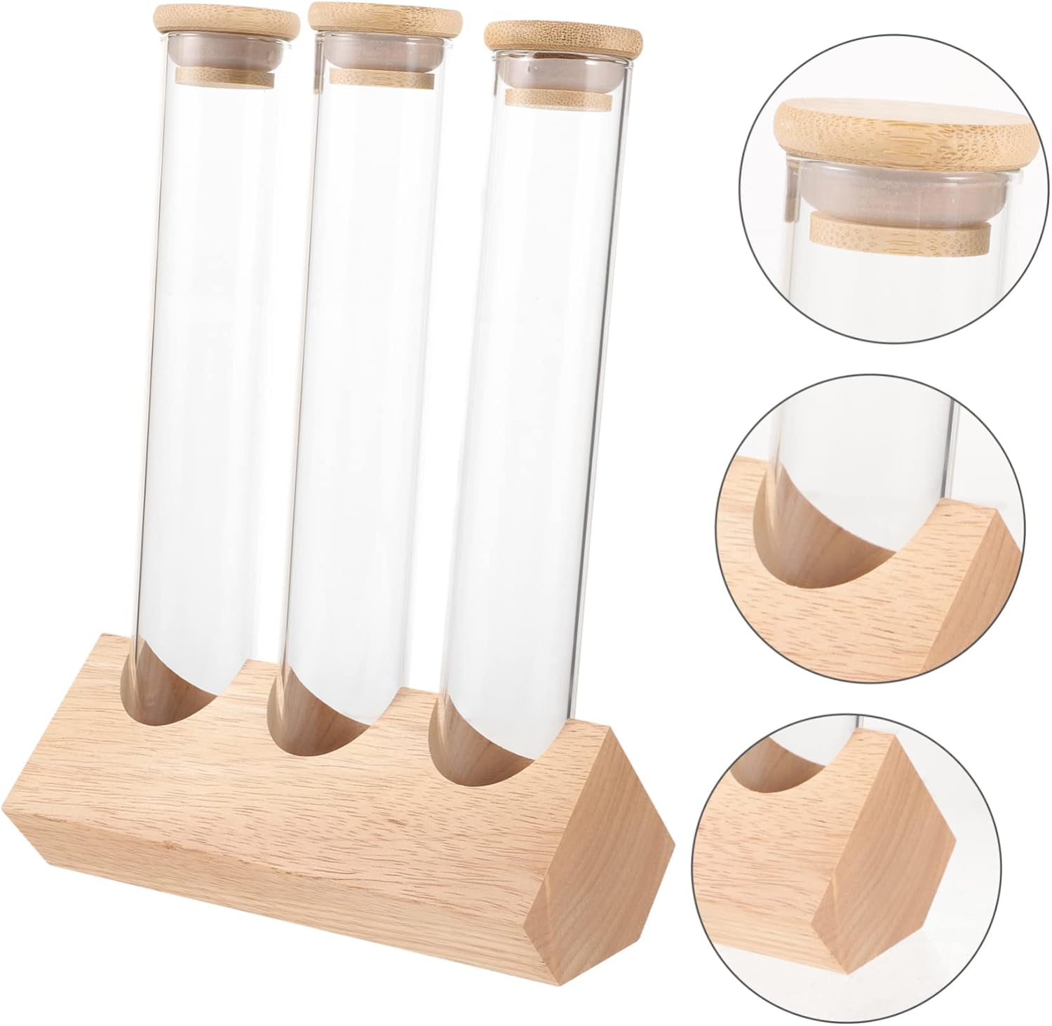 Espresso Bean Container Coffee Bean Display Rack Glass Storage Jars for Nuts Tea Spices