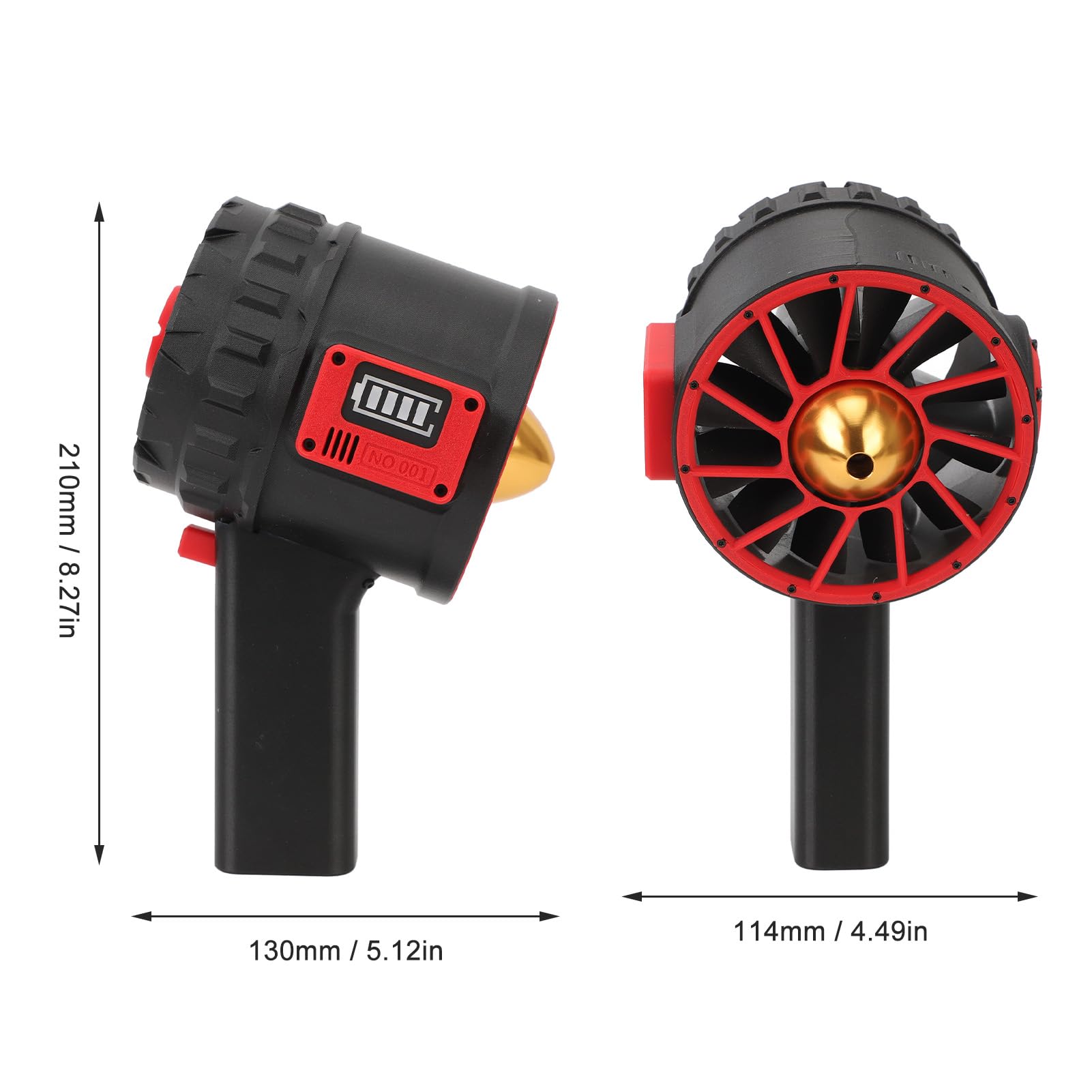 Blower 3000W 5000G Thrust 90mm High Speed Duct Stepless Speed Regulation 16.8?25.2V