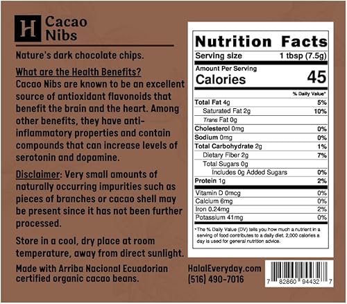 Miniatura 6 de Plumas de cacao crudo de Ecuador - 100% puras, crudas y totalmente naturales. Sin OMG, sin gluten, veganas, 5 libras