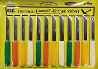Tabakh Fuxwell 12-Piece Multi-Purpose Kitchen Knife Set - High Carbon Stainless Steel Blades, Ergonomic Handles
