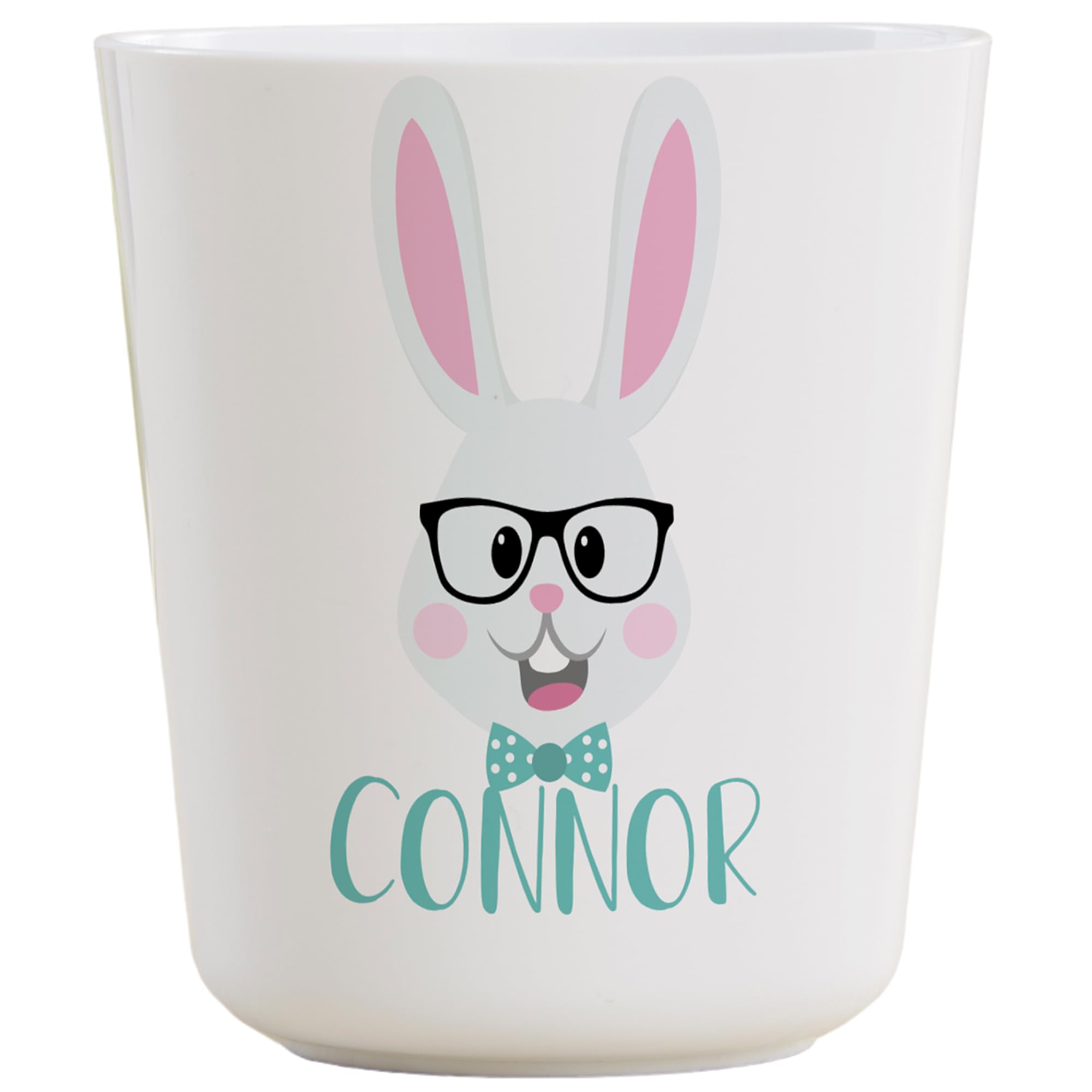 Personalization Universe Bow Tie Bunny Personalized Boys Cup, Easter Suprise Gift for Boys, Easter Basket Stuffers