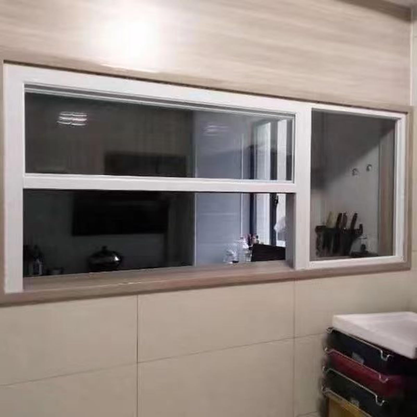 Finestra Ventilazione, Finestre per Capannoni Isolate con Ventilazione Inclinata Inferiore, Finestre Scorrevoli in Vetro Temperato Incasso per Fienili, Garage(100x120cm)