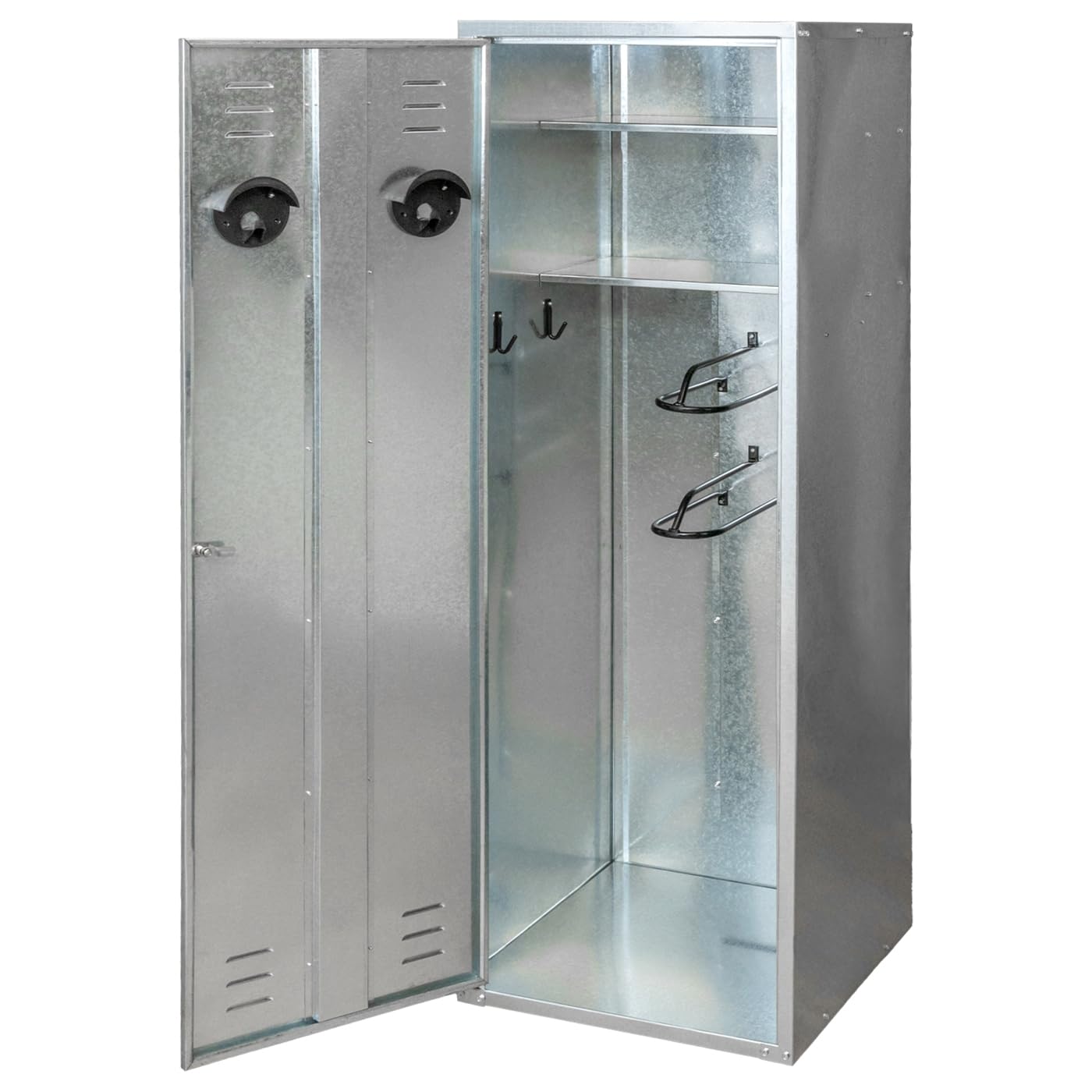 VOSS.farming Sattelschrank für 2 Sättel 60x60x180cm verzinktes Stahlblech mit Schloss