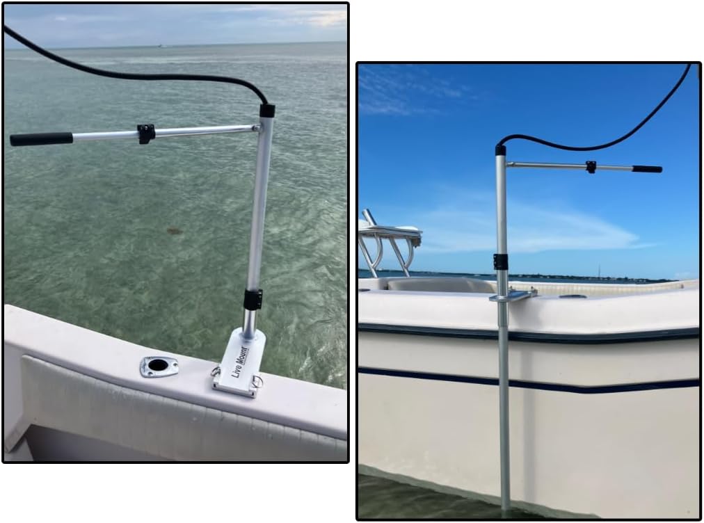 Live Mount System - Live Sonar Transducer Mount Pole - Quick Release (60")