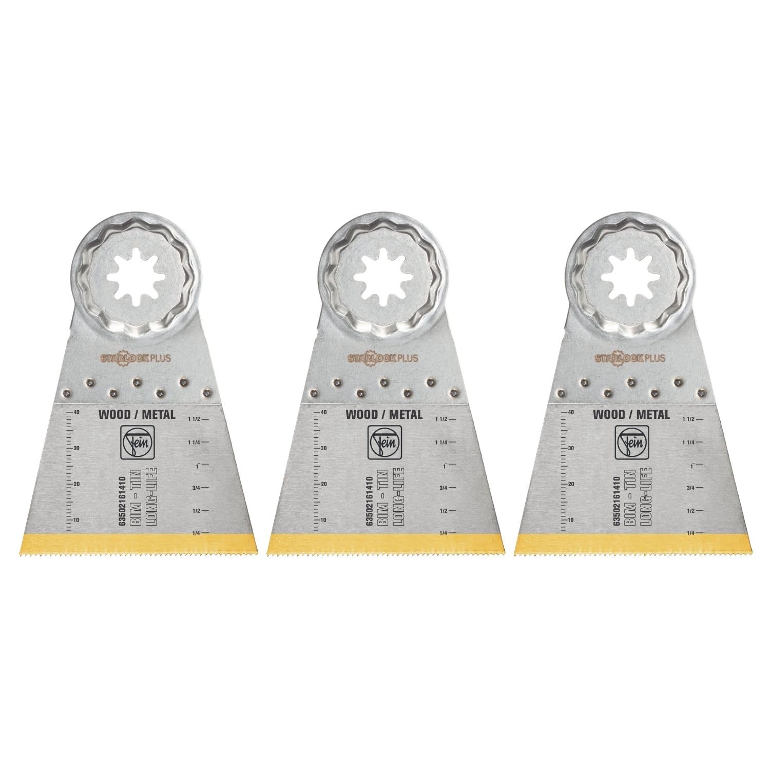 Lame de scie FEIN E-Cut Long-Life StarlockPlus bimétallique 65 mm pour coupe profonde en lot de 3