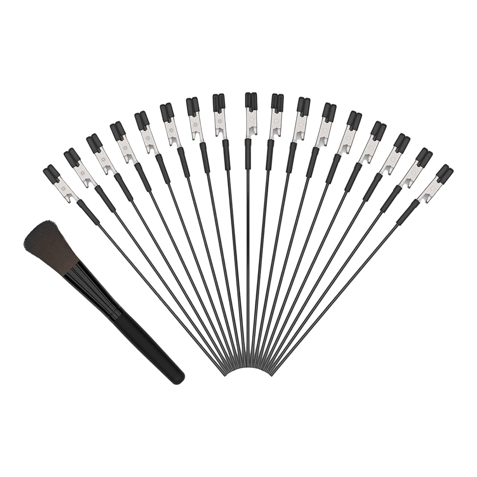 APGLSXY 45Pcs Ergonomic Cleaning Brushes Feature Soft Rubber Heads and Efficient Gharial Clips Ergonomic Handle Cleaner Strong Clip Holders