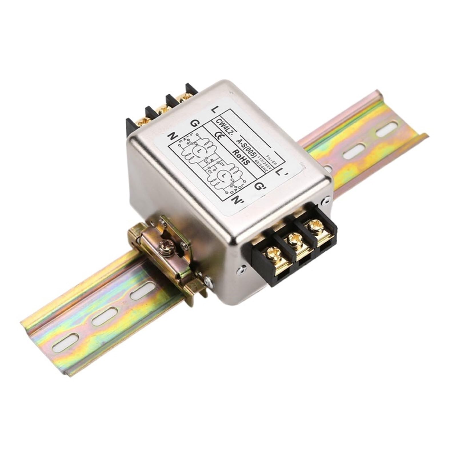 ETPBRIMSF CW4L2-3A/6A/10A/20A/30A-S 005 DIN-rail fixed single-phase 220V power filter(CW4L2-6A-S 005)