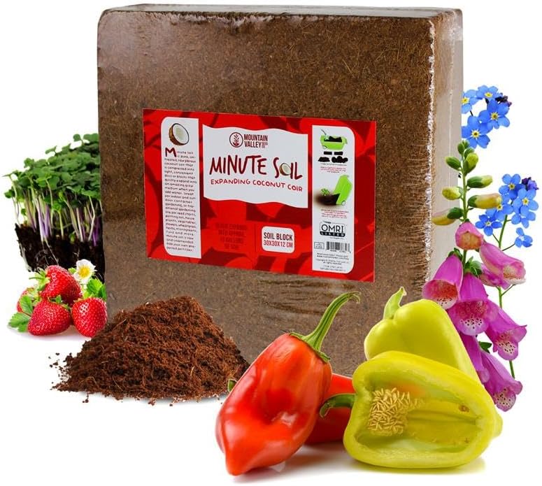 Minute Soil Block - Coco Coir - Compressed - Blocks & Bulk (1 Block)