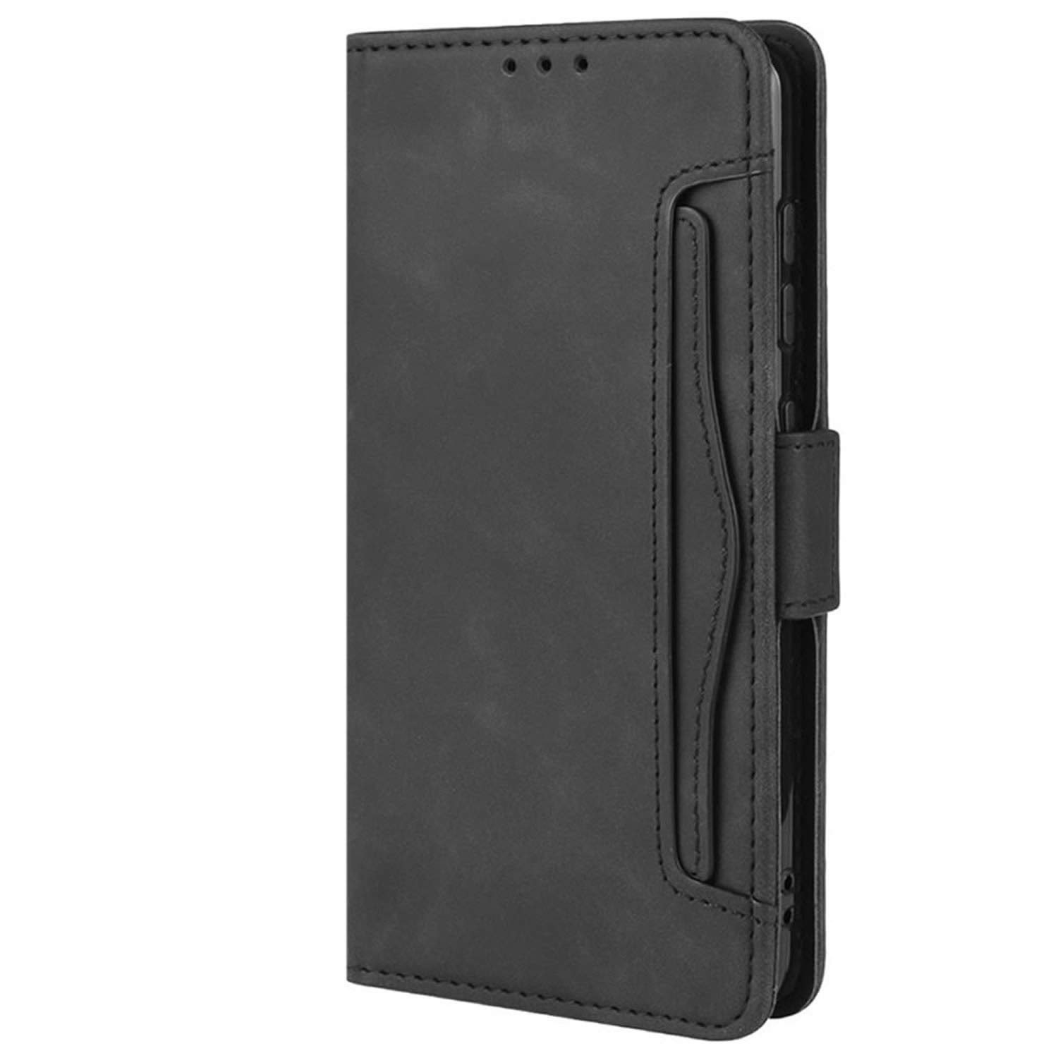 HualuBro Cover per Nokia 7.2, Nokia 6.2 Cover, Flip Cover a Libro in Premium PU Pelle Magnetica Antiurto Case Portafoglio Custodia per Nokia 7.2 / Nokia 6.2 Cover - Nero