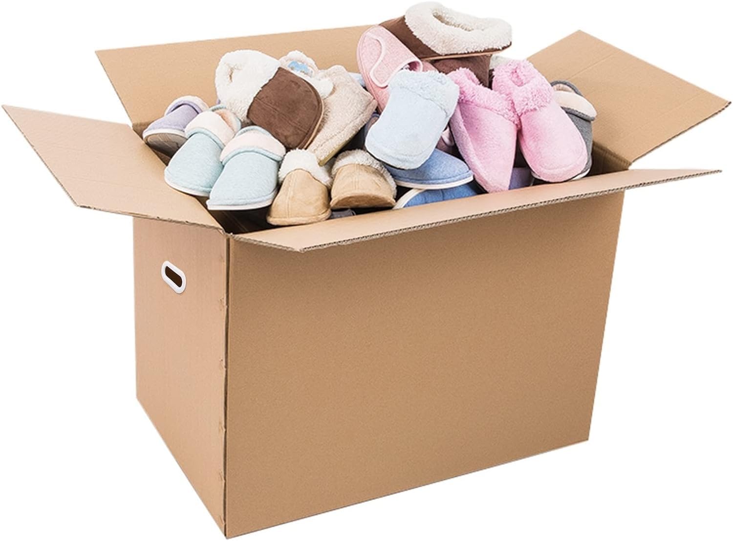AviiSo Cajas Carton Mudanza Grandes para envío, embalaje, mudanza y almacenamiento, Paquete 20/10/5 Cajas de cartón extra grandes para mudanzas y embalaje de almacenamiento con asas (Color : B, Size