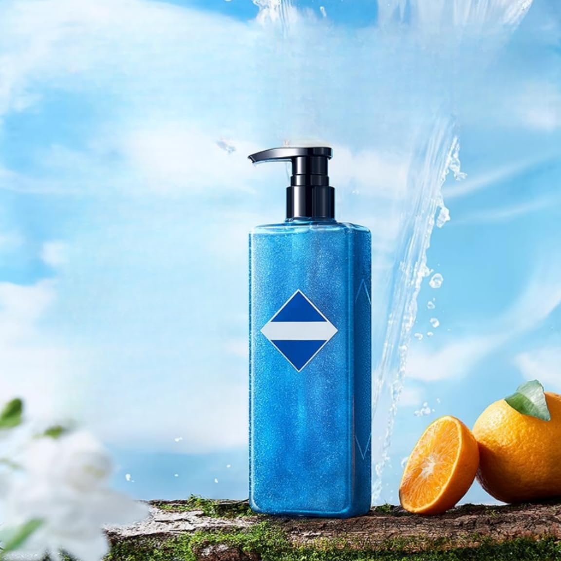 Gel de baño para hombre – Fragancia duradera – Esponja de baño incluida