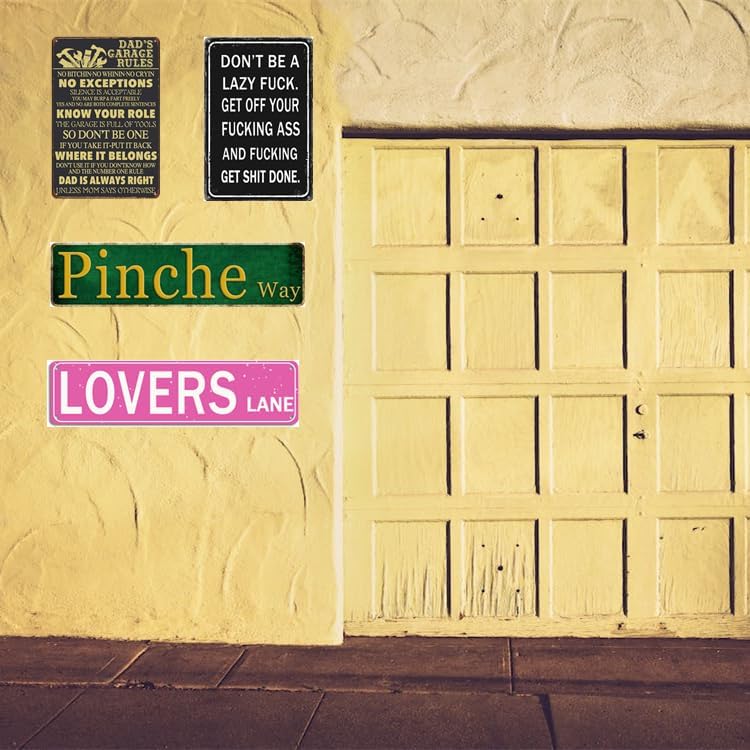 Funny Garage Signs Papa Gift Man Cave Gifts For Men Metal Tin Sign Garage Decor Man cave Decorations 8x12 Inch - Image 7