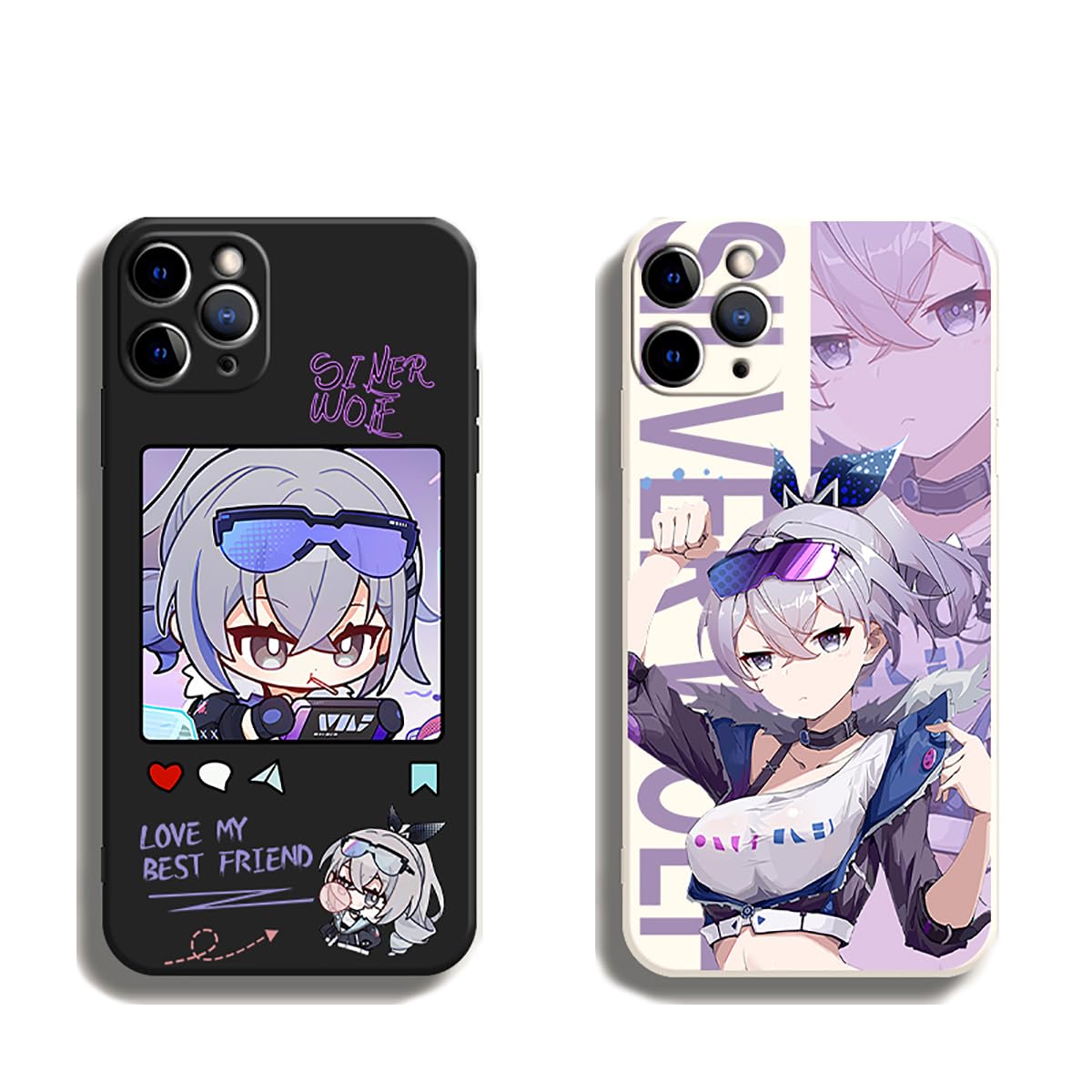 Amazon.co.jp: YHN 銀狼ぎんろう スマホケース 崩壊：スターレイル