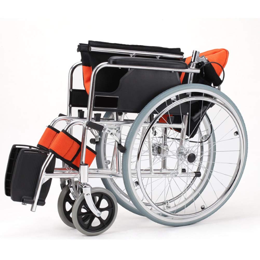 Wheelchair, Silla de Ruedas Manual Plegable, Ligera, Multifuncional, de aleación de Aluminio, Adecuada para Personas Mayores y discapacitadas para Llevar Silla de Ruedas Plegable Ultraligera