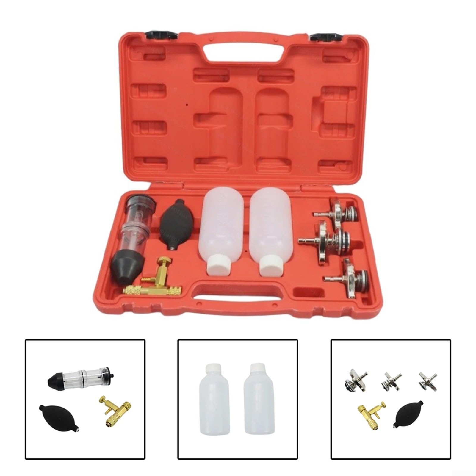 Kit de detección de fugas de combustión para coche para comprobar la junta de la culata antes de realizar pruebas de compresión o pérdida de presión