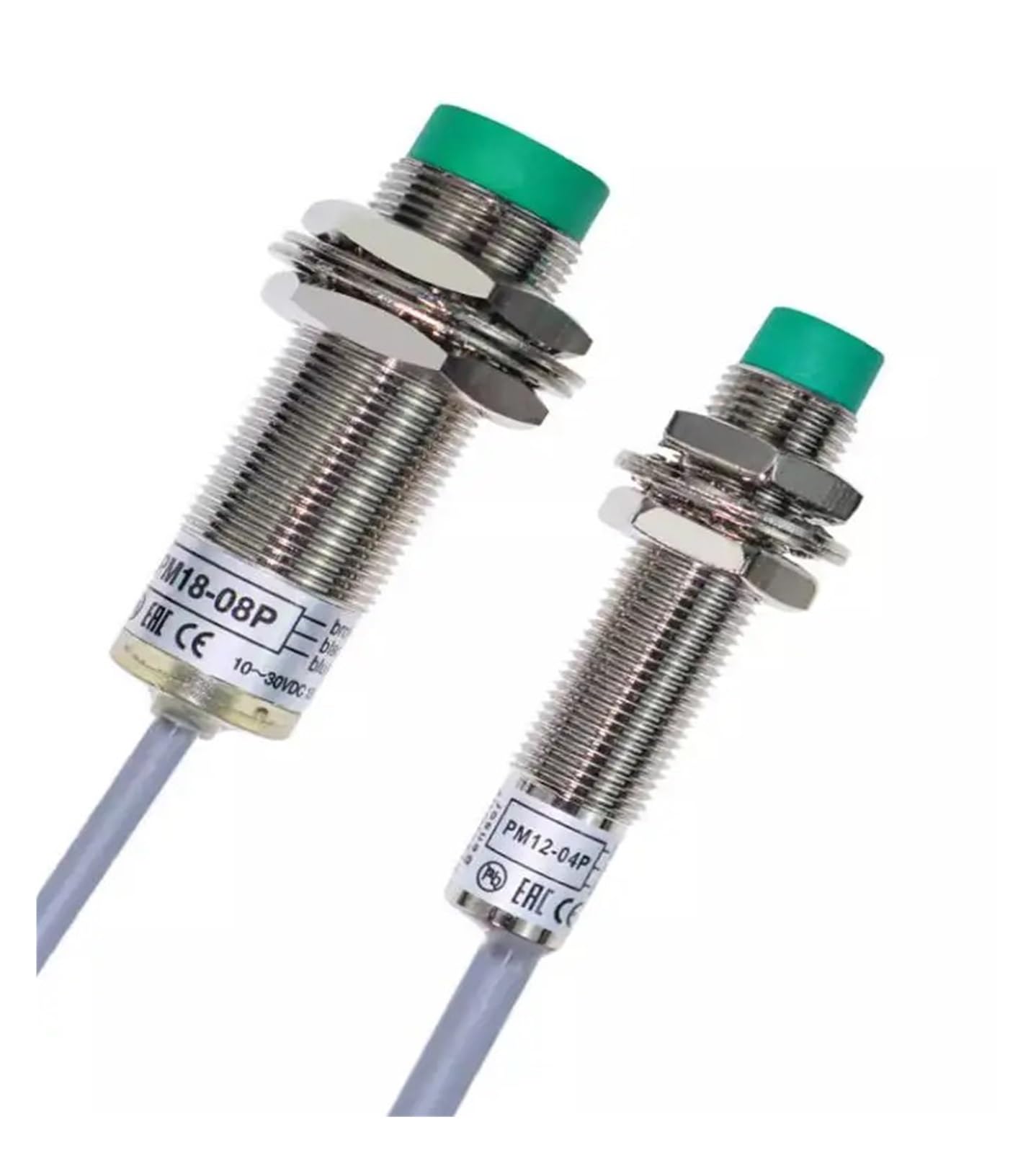 Interrupteur de proximité PM12-02PB capteur inductif cylindrique M12 pour détection de métal