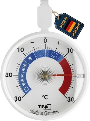 TFA Dostmann Analog Cooling Thermometer Small Handy Fridge Freezer Control L 72 x W 21 x H 95 mm