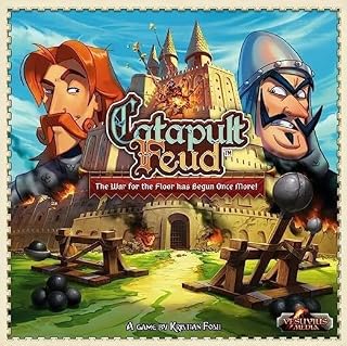 Vesuvius Media | Catapult Feud | Board Game | Ages 7+ | 2 Players | 30-45 Minutes Playing Time