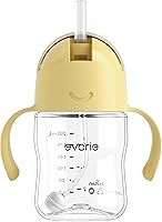 Vista 11 de Evorie Tritan - Vaso para beber con popote con peso con asas para bebés y niños pequeños, botella de agua a prueba de derrames con popote para 6