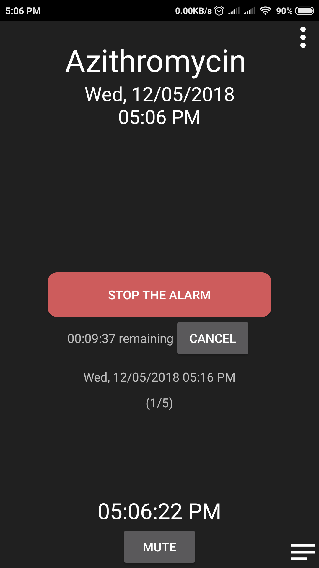 Drugs Reminder alarm you to take the drug on time through alarm