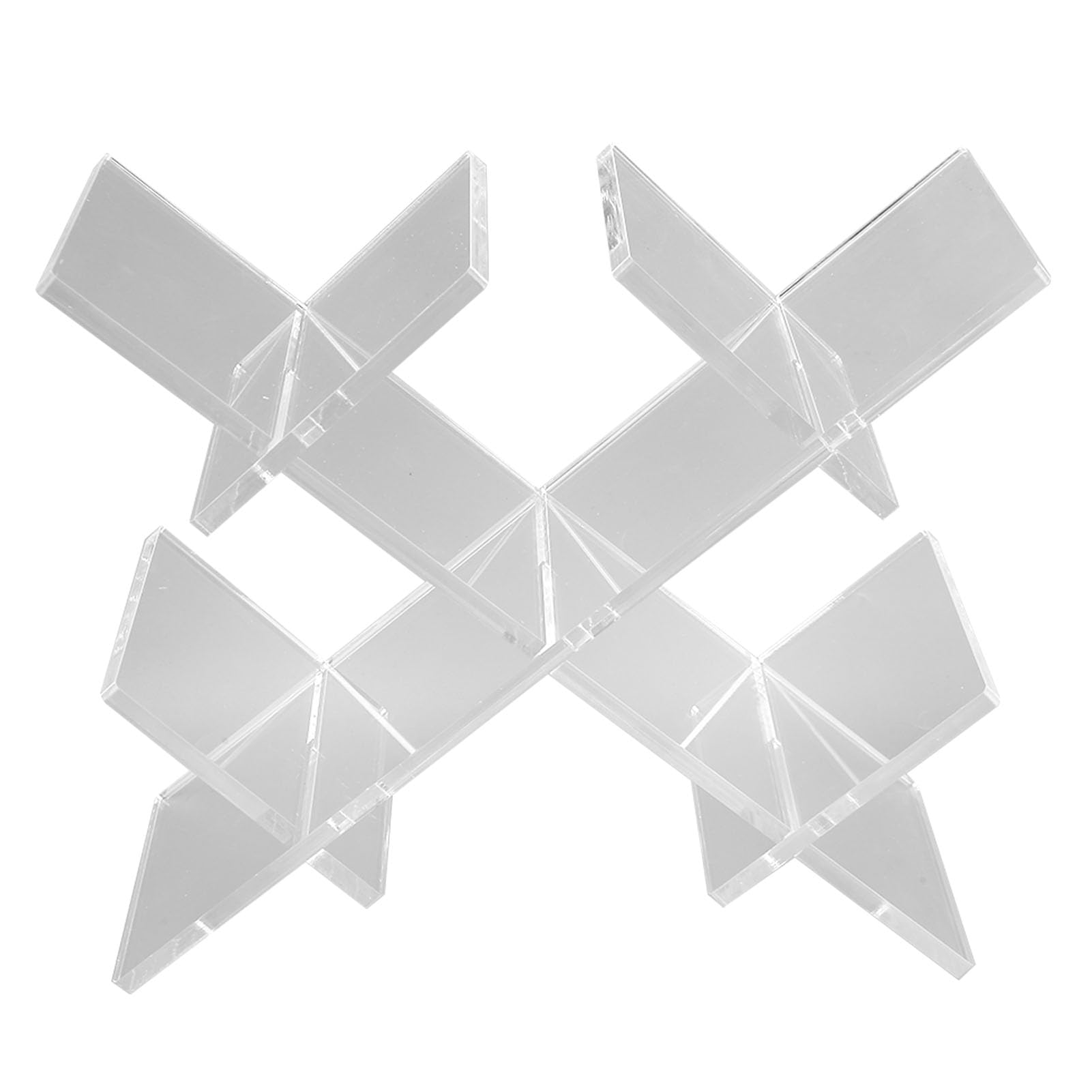 Transparent Wine Rack Stylish Acrylic Tabletop Wine Storage for