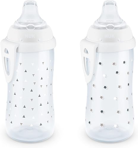 NUK - Vasito entrenador, paquete con 2 vasos de 296 mL, para mayores de 12 meses, colección atemporal, un exclusivo de Tienda