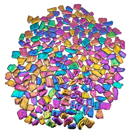 1.1LB Random Ceramics Mosaic Tiles,DIY Making Creative Ceramic Mosaic Tiles for DIY Craft Plates Flowerpots Vases Cups Mosaic Making Supplies (Irregular Rainbow)